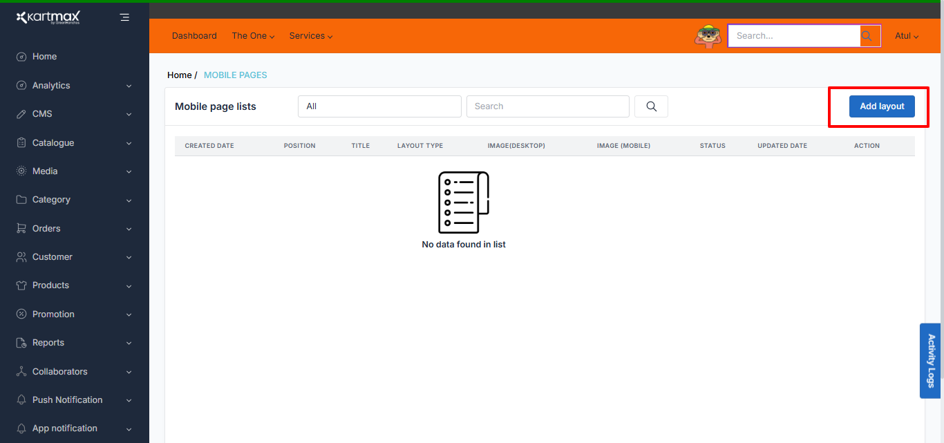 Streamlining Your KartmaX Dashboard: Customize your Mobile App Homepage